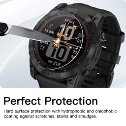 9H Tempered Glass For Garmin Fenix 8 7X 6X Pro 7 6 7S 6S 5 5S Solar AMOLED Screen Protector Glass Anti-scratch Film Accessories