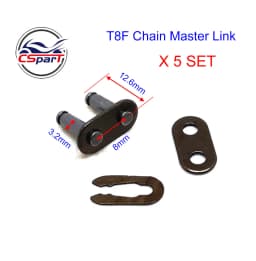 25H T8F 420 428 428H 520 530 Chain Master Link Pocket Dirt Pit ATV Quad Go Kart E Gas Scooter Motorcycle