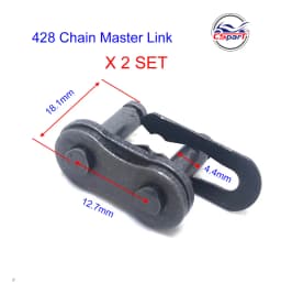 25H T8F 420 428 428H 520 530 Chain Master Link Pocket Dirt Pit ATV Quad Go Kart E Gas Scooter Motorcycle