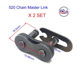 25H T8F 420 428 428H 520 530 Chain Master Link Pocket Dirt Pit ATV Quad Go Kart E Gas Scooter Motorcycle