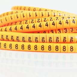 Cable Marker Wire Label EC-0 EC-1 1000pcs Mark Number 0 to 9 Cable Management Colored Wire Protection PVC Wire organizer Sleeves