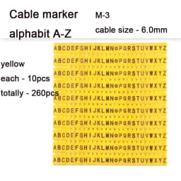Cable Marker Wire Label EC-0 EC-1 1000pcs Mark Number 0 to 9 Cable Management Colored Wire Protection PVC Wire organizer Sleeves