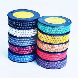 Cable Marker Wire Label EC-0 EC-1 1000pcs Mark Number 0 to 9 Cable Management Colored Wire Protection PVC Wire organizer Sleeves