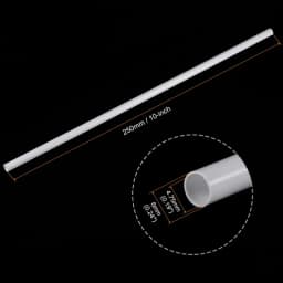 5/10/25/50pcs White ABS Round Plastic Pipe Tube Hollow Pipe OD 2/2.5/3/4/6/8mm X Length 250mm