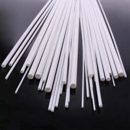 5/10/25/50pcs White ABS Round Plastic Pipe Tube Hollow Pipe OD 2/2.5/3/4/6/8mm X Length 250mm