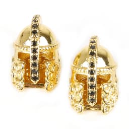 Copper Micro Pave Zircon Crystal CZ Geometry Crown Leopard Helmet Skull Loose Spacer Beads for Jewelry Making DIY Men Bracelet