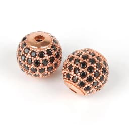 Copper Micro Pave Zircon Crystal CZ Geometry Crown Leopard Helmet Skull Loose Spacer Beads for Jewelry Making DIY Men Bracelet
