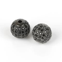 Copper Micro Pave Zircon Crystal CZ Geometry Crown Leopard Helmet Skull Loose Spacer Beads for Jewelry Making DIY Men Bracelet