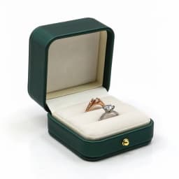 Vintage Double Slots Ring Jewelry Box For Wedding Proposal Engagement Ring Box Gift Organizer Storage PU Leather Packaging Case