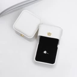 Vintage Double Slots Ring Jewelry Box For Wedding Proposal Engagement Ring Box Gift Organizer Storage PU Leather Packaging Case