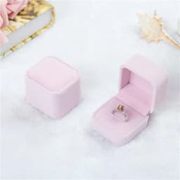 Vintage Double Slots Ring Jewelry Box For Wedding Proposal Engagement Ring Box Gift Organizer Storage PU Leather Packaging Case
