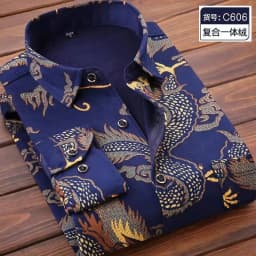 2026 winter Men's fashion smart casual striped long Sleeve Shirts,autumn men thicken Shirt Slim Fit Shirt Male full size M-4XL