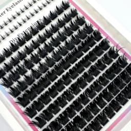 Wispy Lash Clusters with Spikes Salon-Like Eyelash Clusters DIY D Curve Cluster Eyelash Extensions Full Spiky Individual Lashes