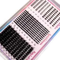 Wispy Lash Clusters with Spikes Salon-Like Eyelash Clusters DIY D Curve Cluster Eyelash Extensions Full Spiky Individual Lashes