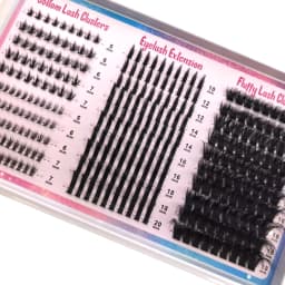 Wispy Lash Clusters with Spikes Salon-Like Eyelash Clusters DIY D Curve Cluster Eyelash Extensions Full Spiky Individual Lashes