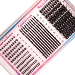 Wispy Lash Clusters with Spikes Salon-Like Eyelash Clusters DIY D Curve Cluster Eyelash Extensions Full Spiky Individual Lashes