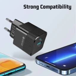 2 Ports PD 25W USB C Fast Charger KR EU Mini Travel Plug Phone Fast Charging Adapter for iPhone 15 Pro Max Oneplus