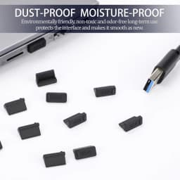 Dust Plug for USB -A Charger Port Cover Cap Female Jack Universal Silicone Dustproof USB-A Ports Protector PC Notebook Laptop
