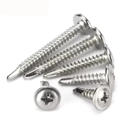 #8 M4.2 Stainless Steel Self-tapping Screw Large Round Flat Head Self Drilling Screw Fastener for Wood Sheet Metal Repair