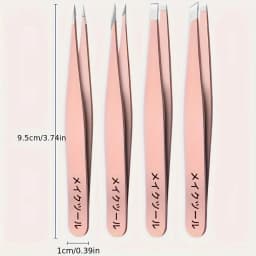 1/4pcs Set Professional Eyebrow Hair Removal Splinter Tweezers Set Perfect For Very Effortless and Relaxed to Remove
