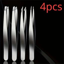 1/4pcs Set Professional Eyebrow Hair Removal Splinter Tweezers Set Perfect For Very Effortless and Relaxed to Remove