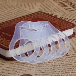 5pcs Food Grade BPA Free Silicone Adapter Rings Holder for Button Style Dummy Nipple Baby Pacifier Soother Teething Ribbon Clip
