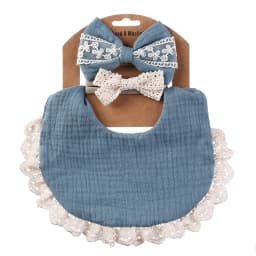 3Pcs/Set Solid Muslin Cotton Bamboo Baby Bib Tassel Lace Boy Girl Feeding Drool Saliva Towel Burp Cloth Adjustable Infant Scarf