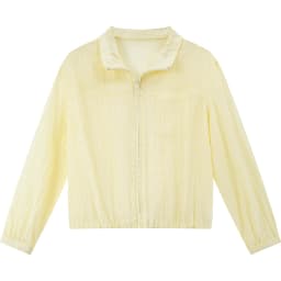 VIMLY Women's Minimalist Sun Protection Jacket 2026 Spring New Fashion Casual Yellow Mock Neck Loose Office Wear for Women A5179