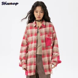 Shirts Woman Spring Fashion Blouses 2024 Korean Popular Clothes Tops Woman 2024 Luxury Elegant Women's Pink Striped Trend Shirt