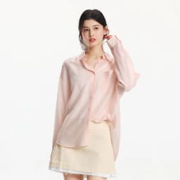 Semir Women Shirt Textured 2026 Loose Fit Two Piece Set Urban Casual Everyday Style Soft Comfortable Daily Wear