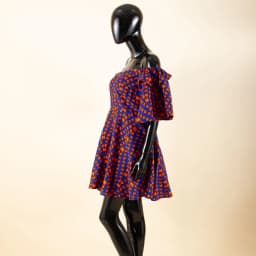 Women`s Dresses African Clothes Off Shoulder High Waist Elegant Dress Women's Sexy Casual Party Mini Dress Print Attire A2225019