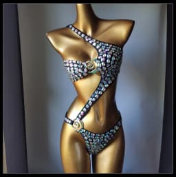 2025 newest fashion swimsuit bar bikinidiamond bikini crystal bar bikini swimsuit handmade bar bikini diamond bikini swimsuit