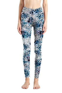 Women's Leggings Zebra Print Tights Polyester Spandex Blended Elastic Waist Fleece Autumn and Winter Clothing