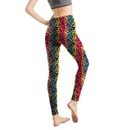 Women's Leggings Zebra Print Tights Polyester Spandex Blended Elastic Waist Fleece Autumn and Winter Clothing