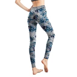 Women's Leggings Zebra Print Tights Polyester Spandex Blended Elastic Waist Fleece Autumn and Winter Clothing