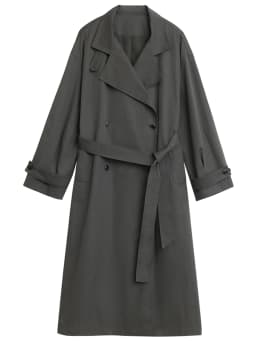 CHIC VEN Fashion Women Long Trench Coat Solid Belt Loose Casual Windbreaker Double-breasted Female Overcoat Spring Autumn 2025