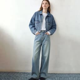 Amii Minimalism Women Jackets 2026 Autumn New Casual Versatile Pocket Women's Denim Jacket Short Loose Cotton Top 12611029