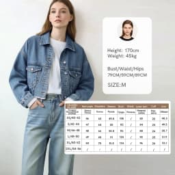 Amii Minimalism Women Jackets 2026 Autumn New Casual Versatile Pocket Women's Denim Jacket Short Loose Cotton Top 12611029