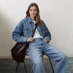 Amii Minimalism Women Jackets 2026 Autumn New Casual Versatile Pocket Women's Denim Jacket Short Loose Cotton Top 12611029