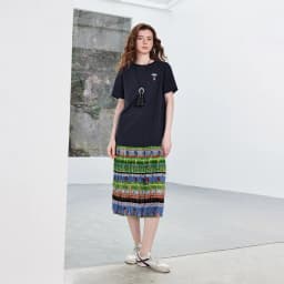 TOYOUTH Women Gong Zhang Zhang Collaboration Dress 2026 Summer New Quirky Vacation Artistic Patchwork T-Shirt Dress