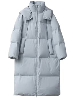 CHIC VEN Fashion Women Down Coats Hooded Thick Loose Solid Female 90 White Duck Down Jacket Ladies Topcoat Autumn Winter 2025