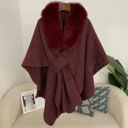 Spring Lanket Scarf Female Real Fur Coat Women Cloak Poncho Winter Warm Shawl Designer Thickening BPashmina Cape Stole Fur Coats