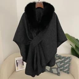 Spring Lanket Scarf Female Real Fur Coat Women Cloak Poncho Winter Warm Shawl Designer Thickening BPashmina Cape Stole Fur Coats