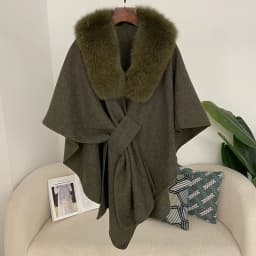 Spring Lanket Scarf Female Real Fur Coat Women Cloak Poncho Winter Warm Shawl Designer Thickening BPashmina Cape Stole Fur Coats