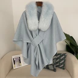 Spring Lanket Scarf Female Real Fur Coat Women Cloak Poncho Winter Warm Shawl Designer Thickening BPashmina Cape Stole Fur Coats