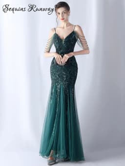 Sexy Elegant Long Wedding Evening Dresses for Women 2026 Mesh Birthday Party Dresses Woman Pink Maxi Sequin Summer Dress Vestido
