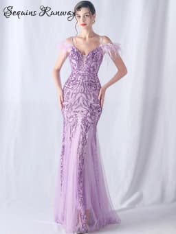 Sexy Elegant Long Wedding Evening Dresses for Women 2026 Mesh Birthday Party Dresses Woman Pink Maxi Sequin Summer Dress Vestido