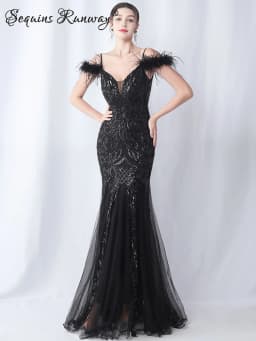 Sexy Elegant Long Wedding Evening Dresses for Women 2026 Mesh Birthday Party Dresses Woman Pink Maxi Sequin Summer Dress Vestido
