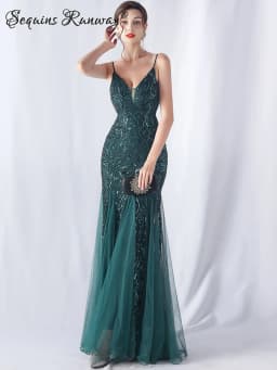 Sexy Elegant Long Wedding Evening Dresses for Women 2026 Mesh Birthday Party Dresses Woman Pink Maxi Sequin Summer Dress Vestido