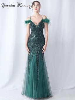 Sexy Elegant Long Wedding Evening Dresses for Women 2026 Mesh Birthday Party Dresses Woman Pink Maxi Sequin Summer Dress Vestido